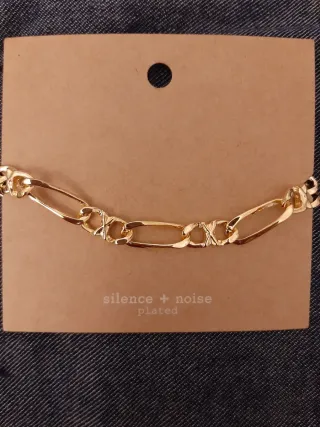Pulsera Silence + Noise dorada