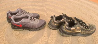 Zapatillas Nike Air Gris y Rojo