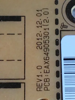 Fuente de alimentación EAX64905301 (2.0) - LG