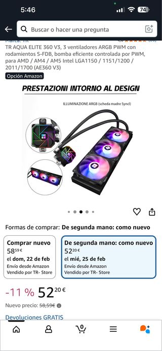 TR AQUA ELITE 360 V3 ARGB PWM