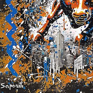 Dipinto Charging Bull Pop Art. Wall Street. Unico