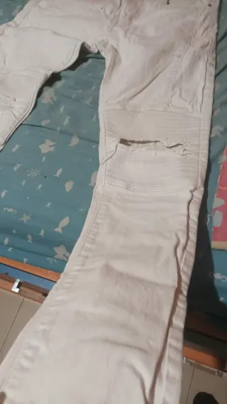 Xl pantalones vaqueros blancos para hombre