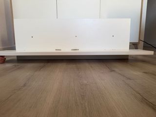 Mueble TV y estantería modular blanco