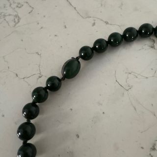 Collana vintage giada verde