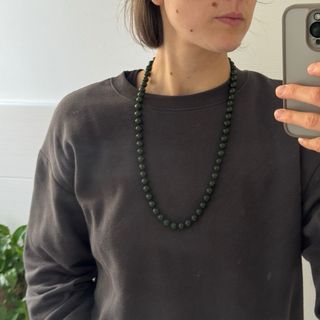 Collana vintage giada verde