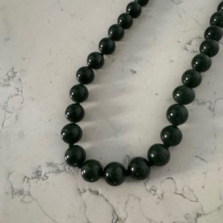 Collana vintage giada verde