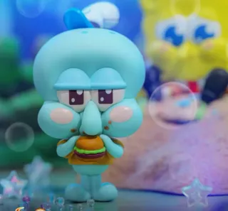 Figura Bob Esponja Calamardo Hamburguesa