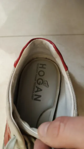 Hogan Sneakers Beige/Rosso Taglia 42