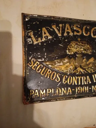 Placa Seguros La Vasconia Incendios