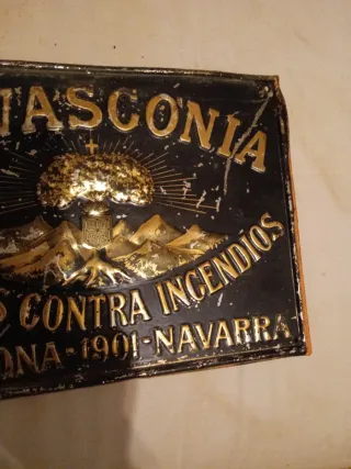 Placa Seguros La Vasconia Incendios