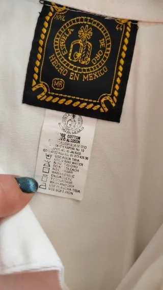 Camisa Western Bordada Talla XXL mexicana