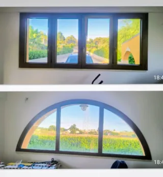 Porte in PVC e persiane in alluminio