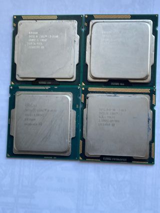 Lote 4 Procesadores Intel Core i3, i5, i7