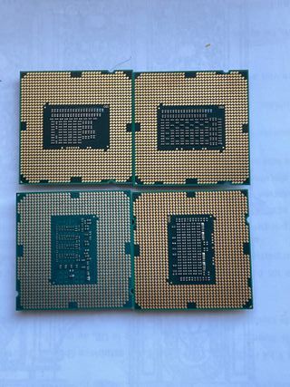 Lote 4 Procesadores Intel Core i3, i5, i7