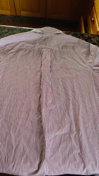 Camisa Ralph Lauren Rayas Rojo/Blanco Talla 20