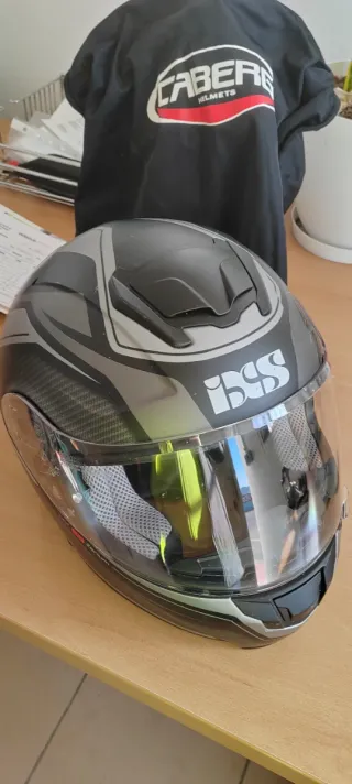 Casco Caberg Negro y Gris