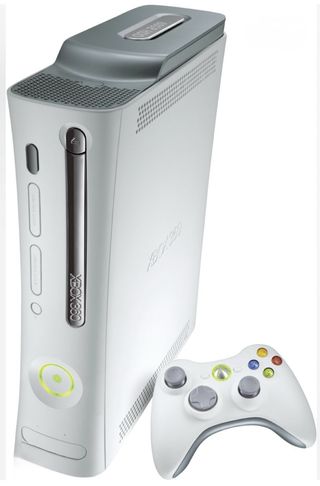 Xbox 360 Blanca con 2 Mandos, caja, algunos juegos