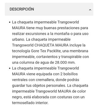 Chubasquero Trango GTX Hombre