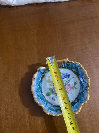 Plato porcelana Limoges antiguo floral colección