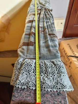 Vestito Raer fantasia mimetica con pizzo