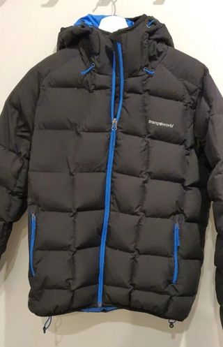 Plumífero Trango Negro y Azul