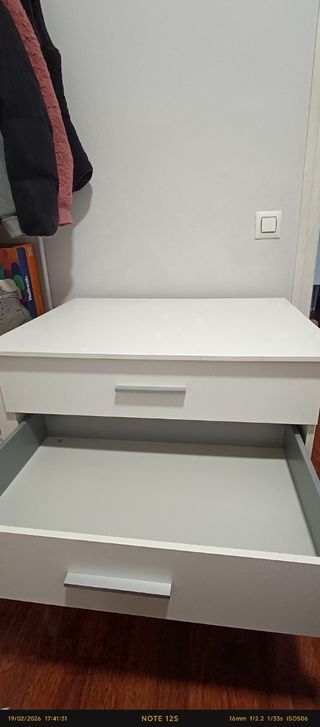 Cajonera blanca de 4 cajones (77x60 cm)