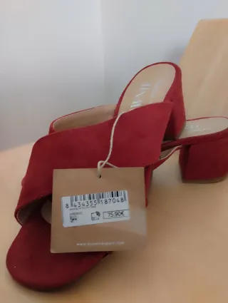 Sandalias Brownie Rojas Talla 36 .piel