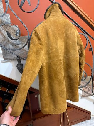 Cappotto Montone Shearling Vera Pelle scamosciata