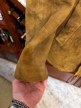 Cappotto Montone Shearling Vera Pelle scamosciata