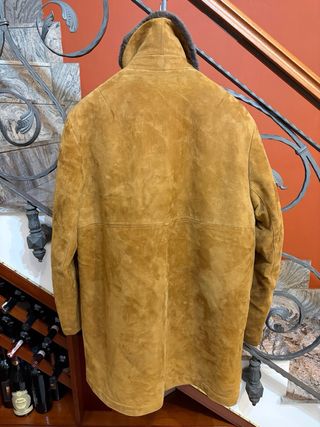 Cappotto Montone Shearling Vera Pelle scamosciata