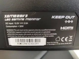 Monitor Keep Out Led Gaming 21" Negro