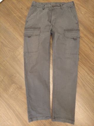 Pantalones cargo grises talla L