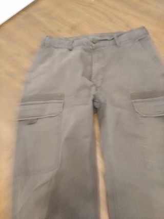 Pantalones cargo grises talla L