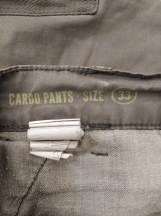 Pantalones cargo grises talla L