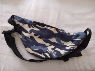 Riñonera Camuflaje Azul y Beige