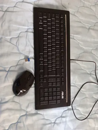 Teclado y Ratón ASUS Negro