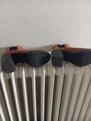 Botines de plataforma marrones