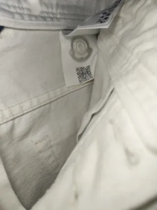 Moncler Jeans Taglia 48 Bianco