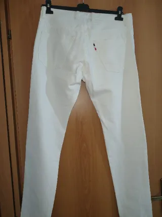 Moncler Jeans Taglia 48 Bianco