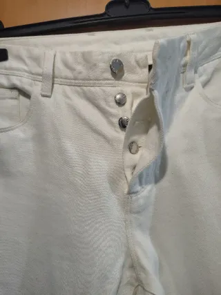 Moncler Jeans Taglia 48 Bianco