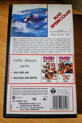 3 Videocassette Crazy Sport VHS