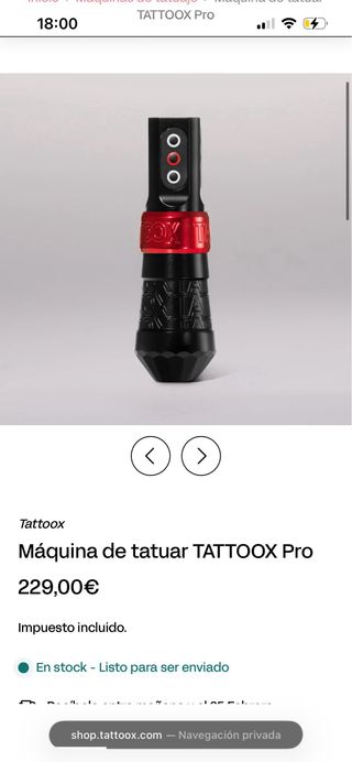 Máquina de tatuar profesional Tattooox