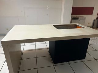 Isla de cocina moderna