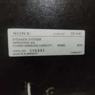 Altavoces Sony Negros