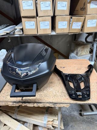 Maleta Top Case Moto Honda Negra