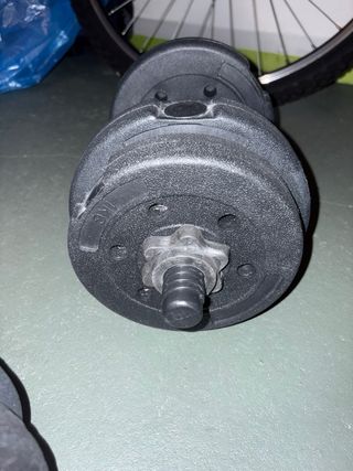 Manubri regolabili con dischi e barra