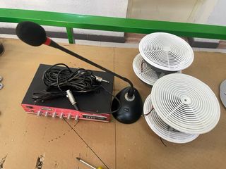 Amplificador y 4 Altavoces Techo