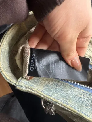 Borsa Guess Denim Beige/Blu