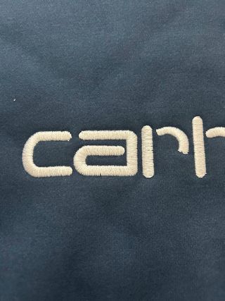 Sudadera Carhartt Logo Bordado Azul Talla L