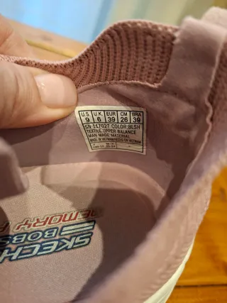 Zapatillas Skechers Mujer Rosa, talla 39, 9 uk